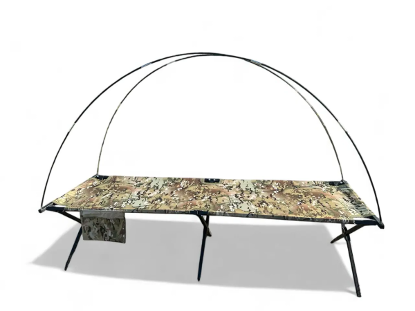 Розкладачка XL 206х72 см зразок НАТО + Намет-дощовик з антимоскітною сіткою